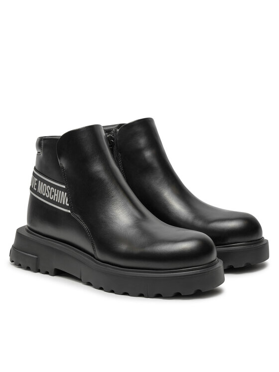 LOVE MOSCHINO Škornji LOVE MOSCHINO JA21024G1LIA0000 Črna
