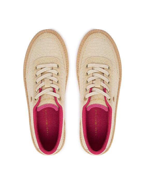 Tommy Hilfiger Espadrilles Tommy Hilfiger Th Foxing Platform Rope FW0FW09173 Bézs