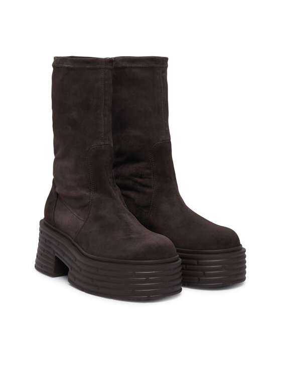 AGL Stiefeletten AGL Lignes Stretch D783506PGK Dunkelbraun