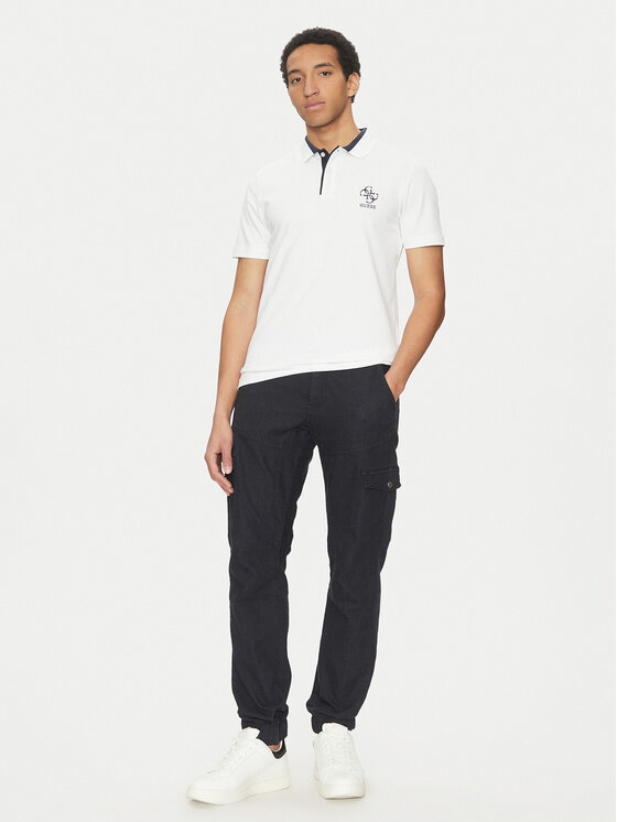 Guess Guess Поло M5GP60 K7O64 Білий Slim Fit
