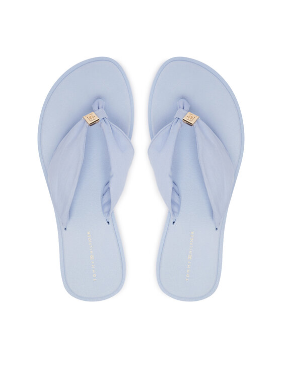 Tommy Hilfiger Žabky Tommy Hilfiger Th Scandi Soft Summer Sandal FW0FW09421 Svetlo modrá