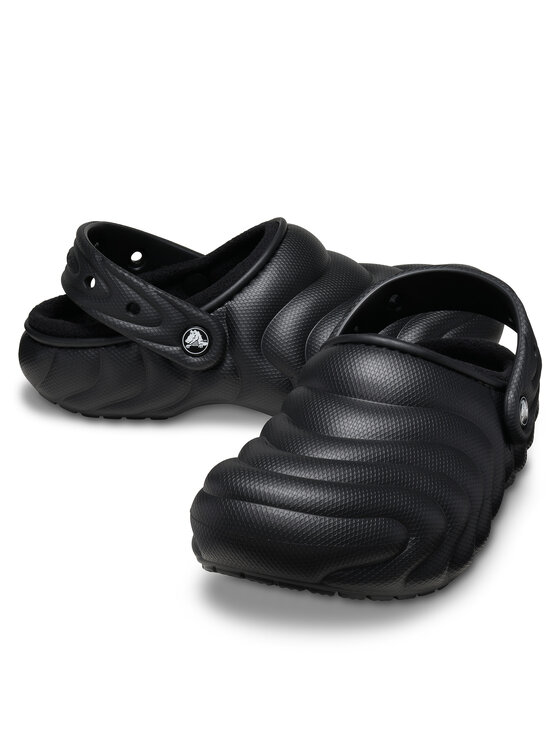 Crocs Natikači Crocs Classic Lined Overpuff Clog 210059 Črna