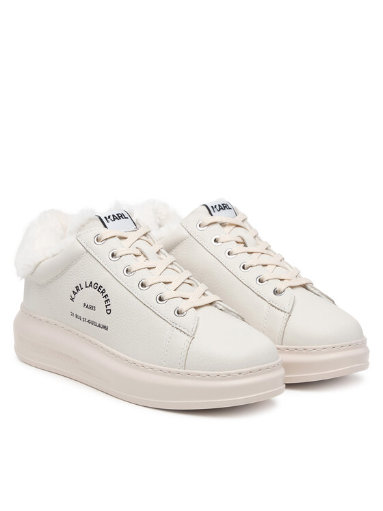 KARL LAGERFELD Sneakersy KARL LAGERFELD Kapri KL62536L Kremowy