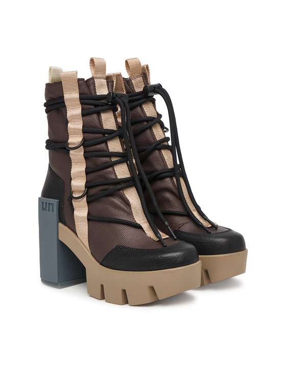 United Nude Trzewiki United Nude Grip Desert Mid 11035161165 Brązowy ciemny