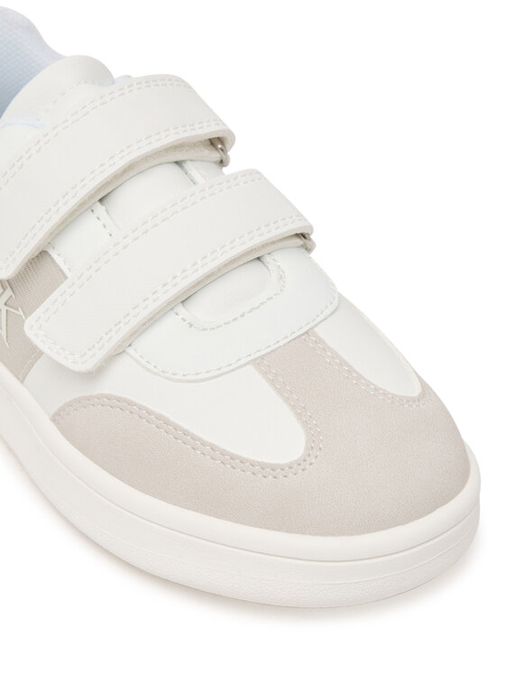 Calvin Klein Snīkeri Calvin Klein Low Cut Velcro V1X9-83277-1269 S Balts