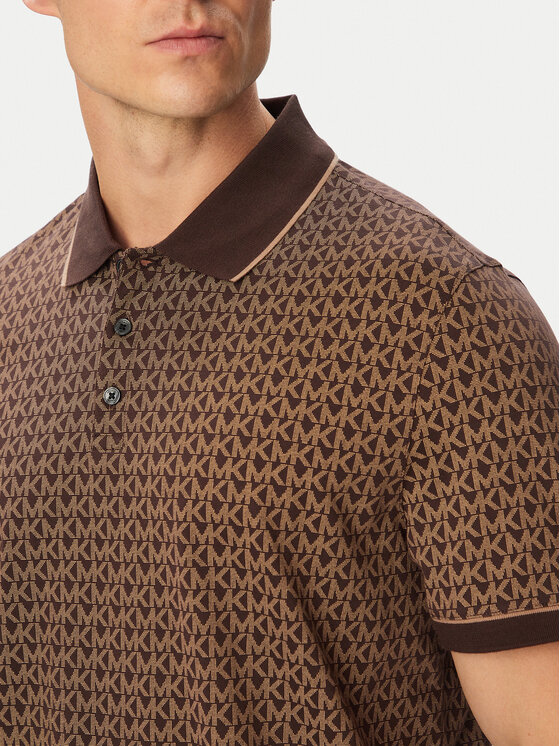 MICHAEL Michael Kors MICHAEL Michael Kors Polo CS650V848T Marrón oscuro Regular Fit