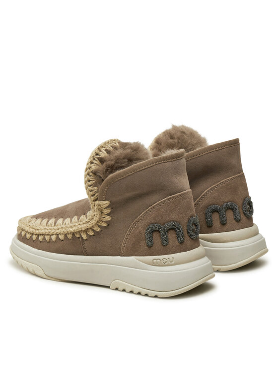 Mou Stivali da neve Mou Eskimo Jogger Glitter Logo FW421001A Marrone