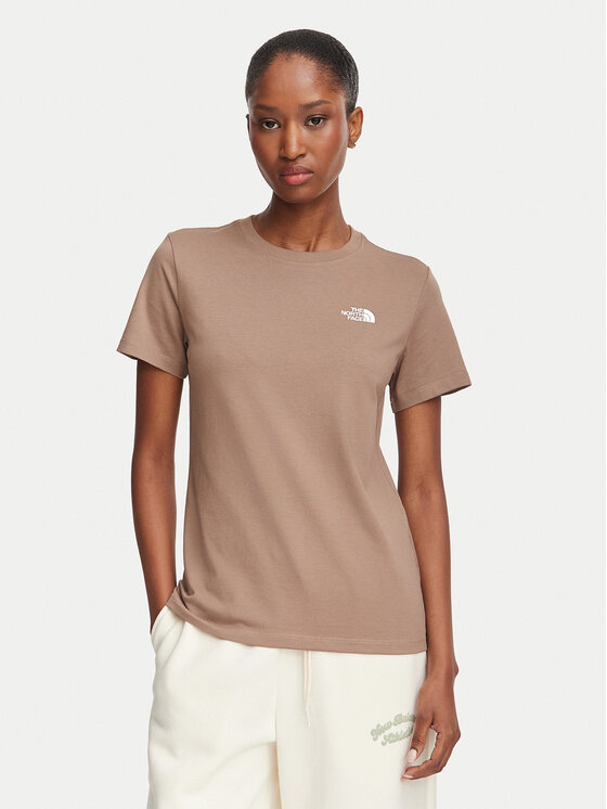 The North Face The North Face Camiseta Evolution Simple Dome Slm NF0A8FX7 Marrón claro Regular Fit