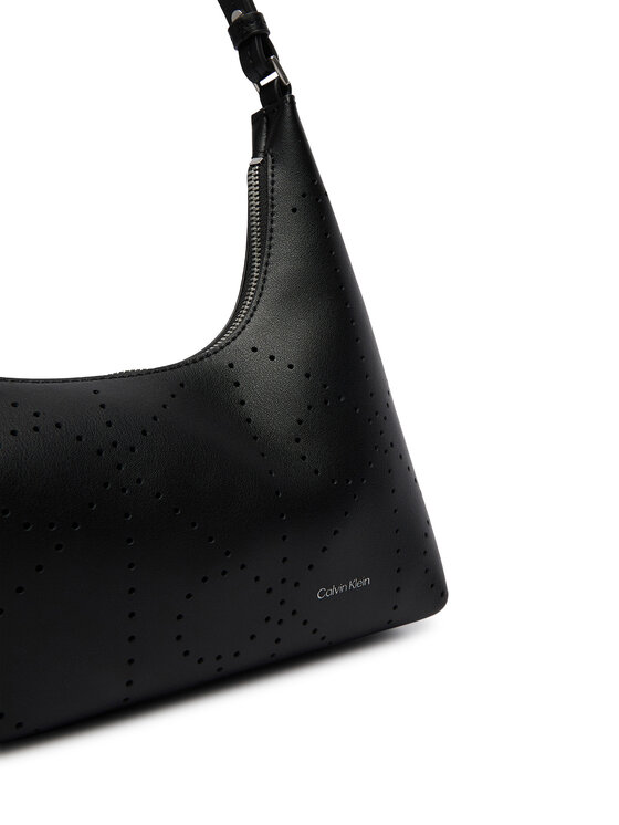 Calvin Klein Geantă Calvin Klein Emblem Aop Perfor Lthr Bag LV04F3367G Negru