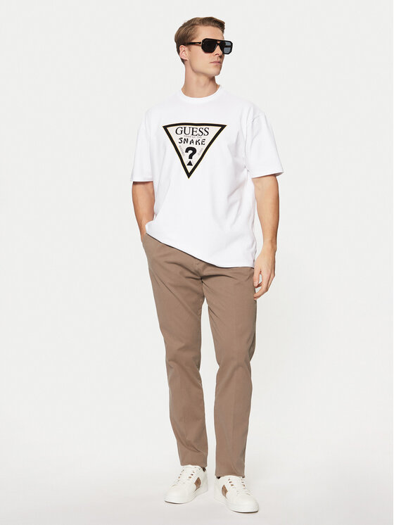 Guess Guess Футболка M5RI91 KAC30 Білий Oversize