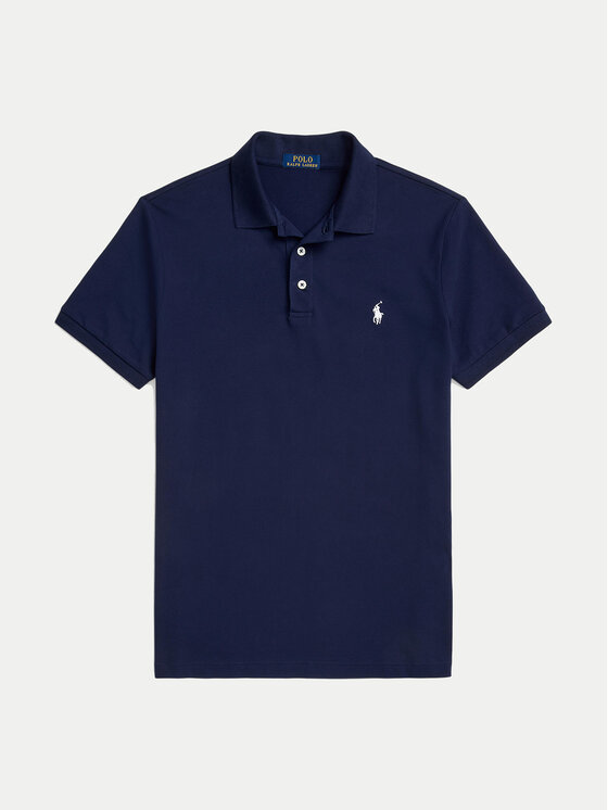 Polo Ralph Lauren Polo Ralph Lauren Polo majica 710941439003 Mornarsko modra Custom Slim Fit