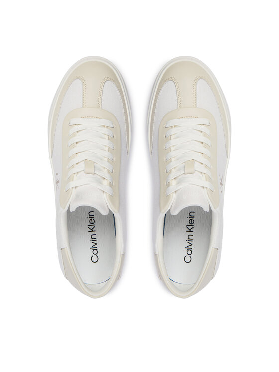 Calvin Klein Sneakers Calvin Klein Low Pro Cups Wt Canv Mg HW0HW03145 Alb