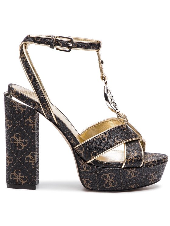 Guess Σανδάλια Guess Lovine FL6LVN FAL03 Καφέ
