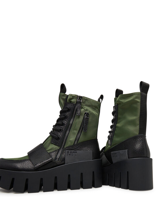 United Nude Šnurovacia obuv United Nude Grip Combat Lo 10961904165 Kaki