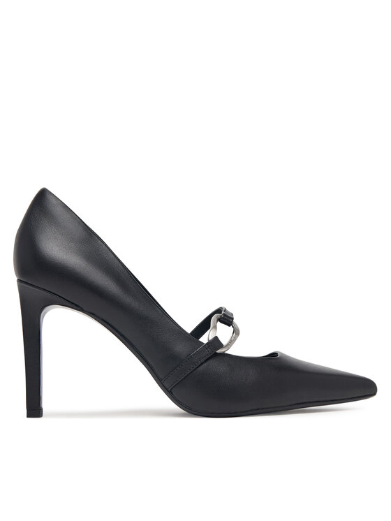 Calvin Klein Štikle Calvin Klein Ess Stiletto 90 Hdw Lth HW0HW03303 Crna