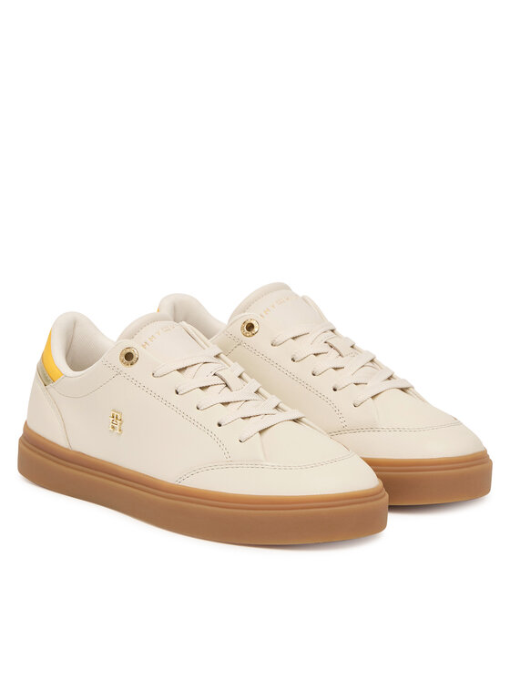 Tommy Hilfiger Sneakersy Tommy Hilfiger CHIC SNEAKER ELEVATED FW0FW09400 Beżowy