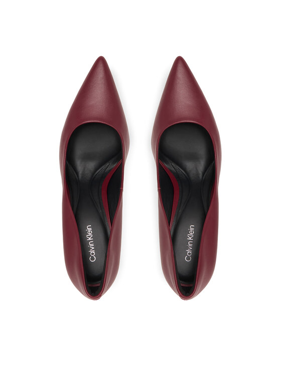 Calvin Klein Обувки на ток Calvin Klein Ess Stiletto 90 HW0HW02608 Бордо