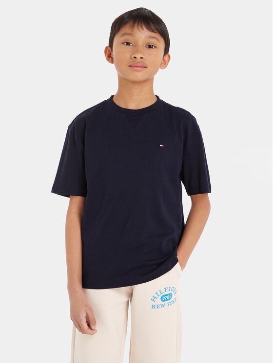 Tommy Hilfiger Tommy Hilfiger T-Shirt KB0KB08575 S Σκούρο μπλε Regular Fit