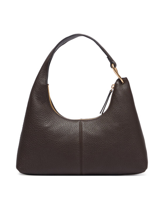 Calvin Klein Ročna torba Calvin Klein Slouchy Leather Shoulder Bag LV04F3657G Rjava