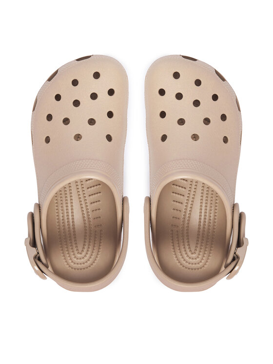 Crocs Šlepetės Crocs Classic Enamel Buckle Clog 213347 Smėlio