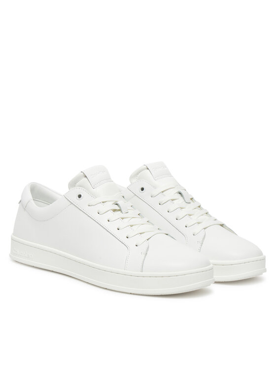 Calvin Klein Laisvalaikio batai Calvin Klein Low Top Lace Up Lth HM0HM01971 Balta