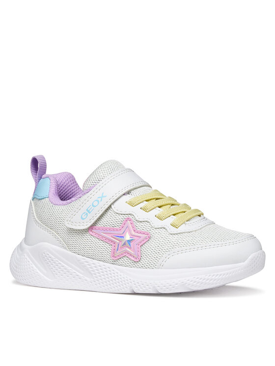 Geox Laisvalaikio batai Geox J Sprintye Girl J55FWA 0AS54 C0653 D Balta