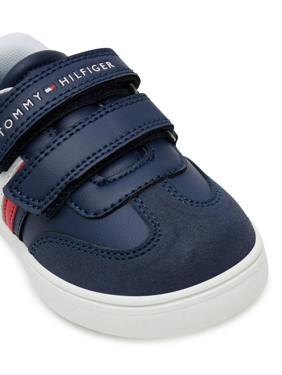 Tommy Hilfiger Sneakers Tommy Hilfiger Stripes Low Cut Lace Velcro Sneaker T1X9-33840-1269 M Bleumarin