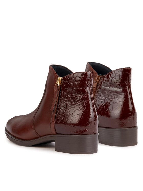 Geox Polokozačky Geox D Felicity D36G1C 04340 C0013 Hnědá