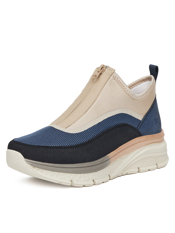 Rieker Sneakersy Rieker 48053-14 Tmavomodrá