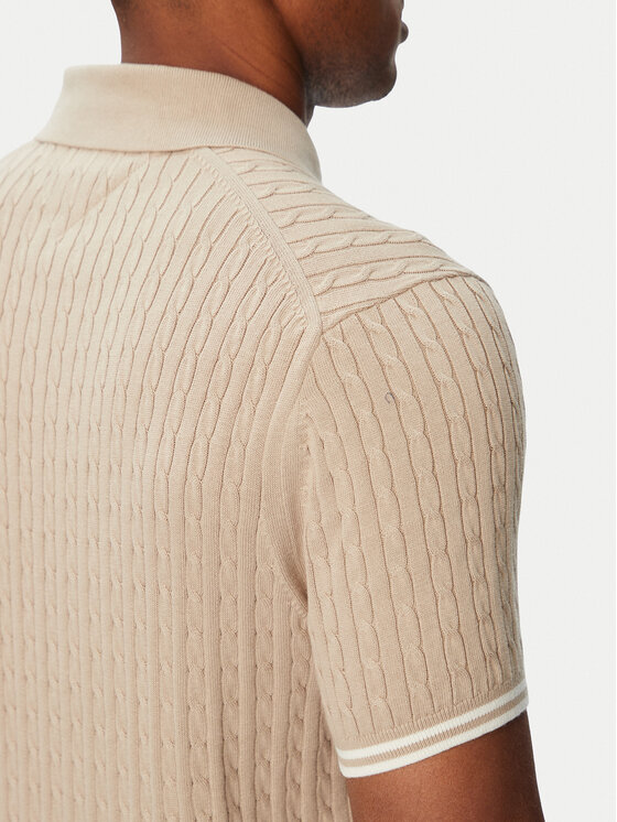 Tommy Hilfiger Tommy Hilfiger Polo MW0MW40701 Beige claro Regular Fit