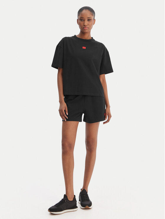 HUGO HUGO Camiseta Signature 50556807 Negro Regular Fit