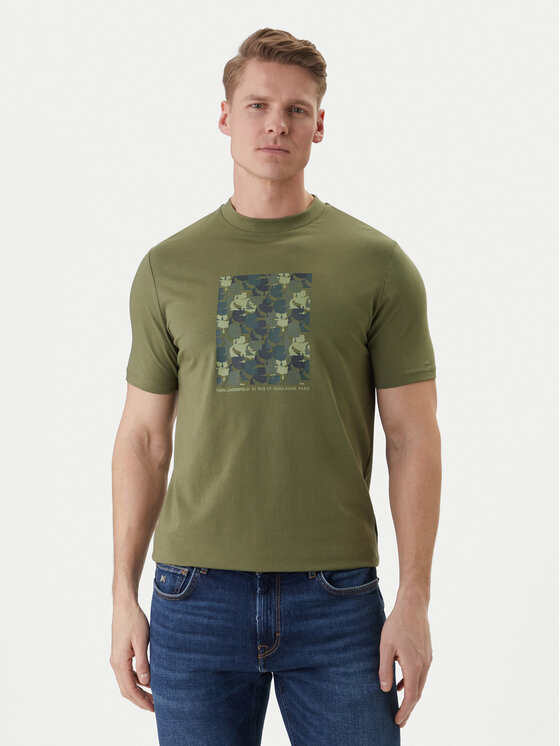 KARL LAGERFELD KARL LAGERFELD Camiseta 755037 562221 Verde Loose Fit
