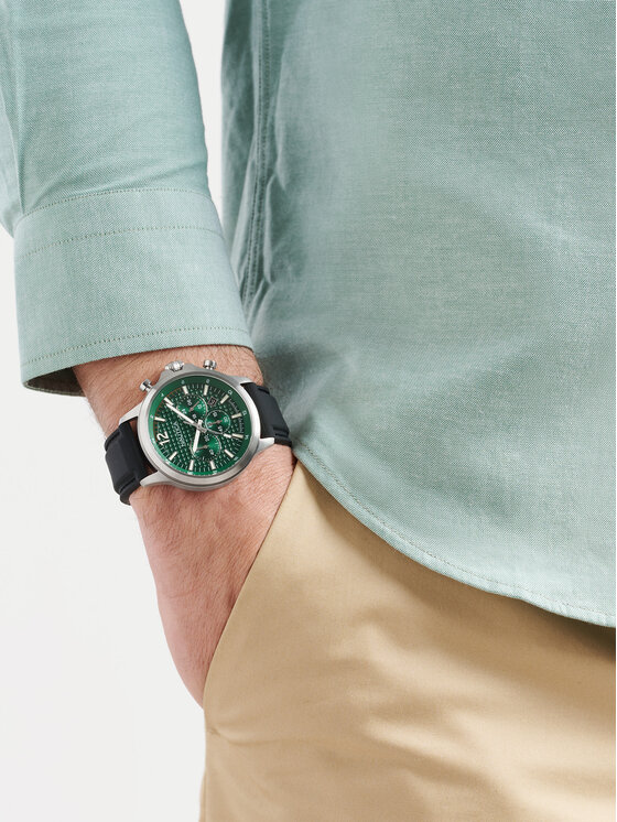 Nautica Ročna ura Nautica Blueocean Chronograph NAPBOF401 Črna