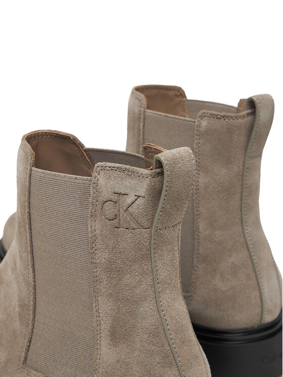 Calvin Klein Štibletai Calvin Klein Combat Ess Chelsea Boot Su YM0YM01372 Smėlio