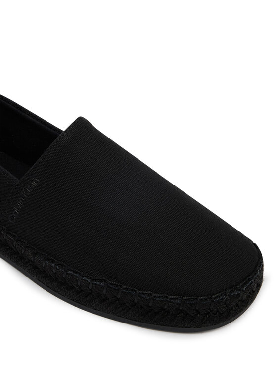 Calvin Klein Espadryle Calvin Klein Oblique Espadrille Canvas HW0HW02931 Czarny