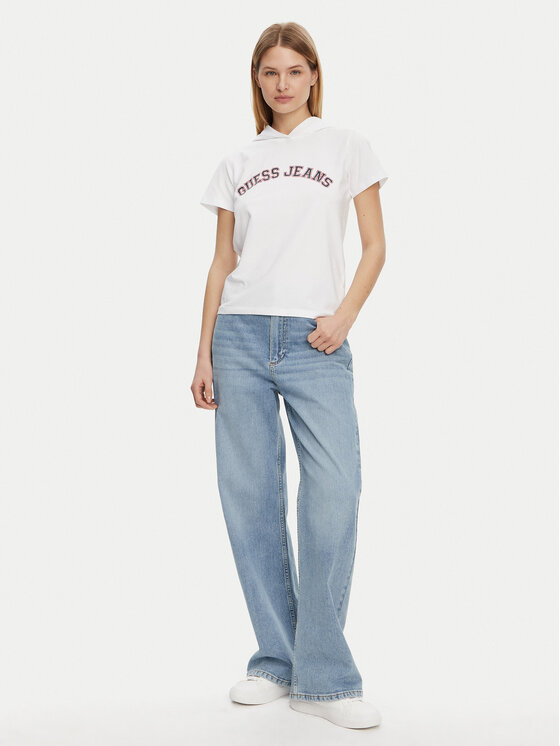 Guess Jeans Guess Jeans Футболка W5GP28 J1314 Білий Regular Fit