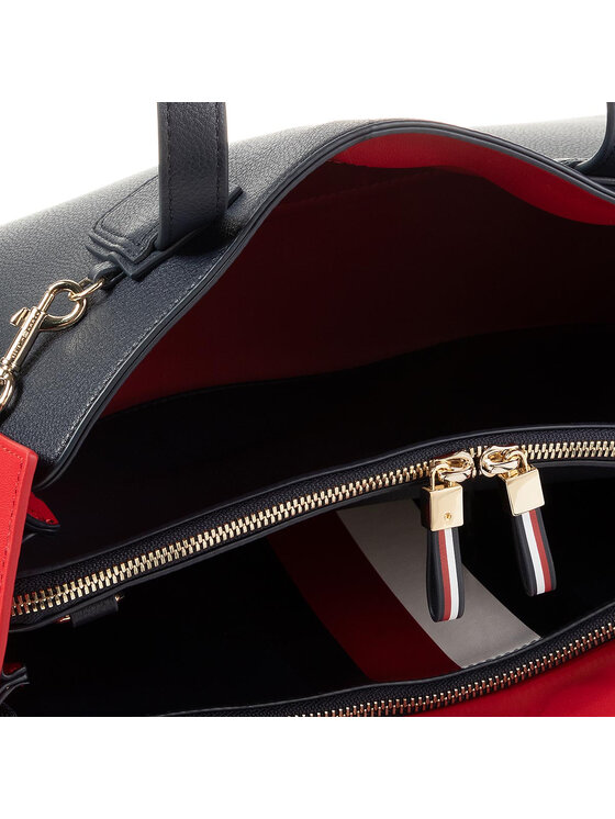 Tommy Hilfiger Borsetta Tommy Hilfiger Charming Tommy Med Work Bag AW0AW07313 Blu scuro