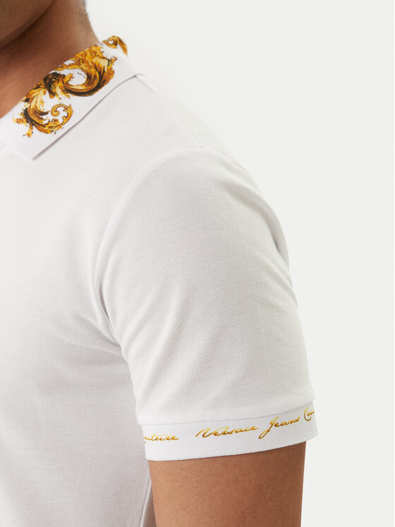 Versace Jeans Couture Versace Jeans Couture Polo 80GAGT12 CJ01T Blanco Slim Fit