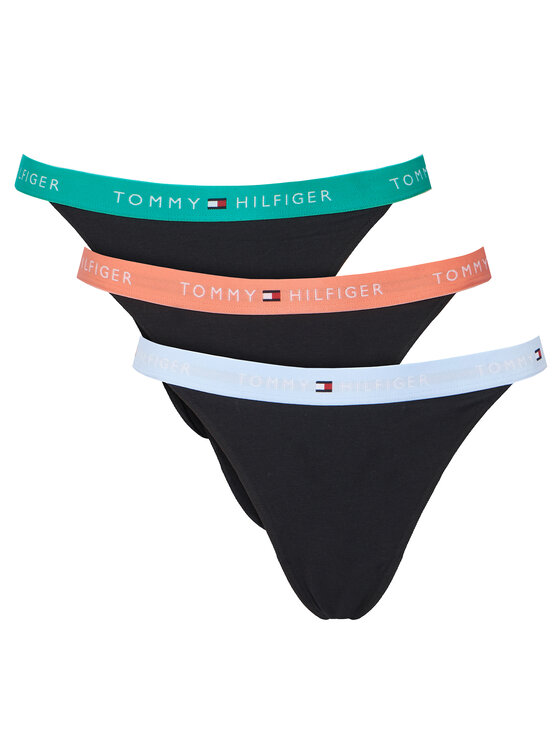 Tommy Hilfiger Tommy Hilfiger Conjunto de tangas UW0UW06518 Negro