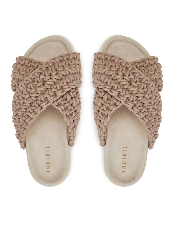 Inuikii Шльопанці Inuikii Woven 70104-105 Коричневий