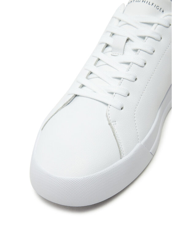 Tommy Hilfiger Sneakers Tommy Hilfiger Th Court Lth Detail Ess FM0FM05367 Bianco