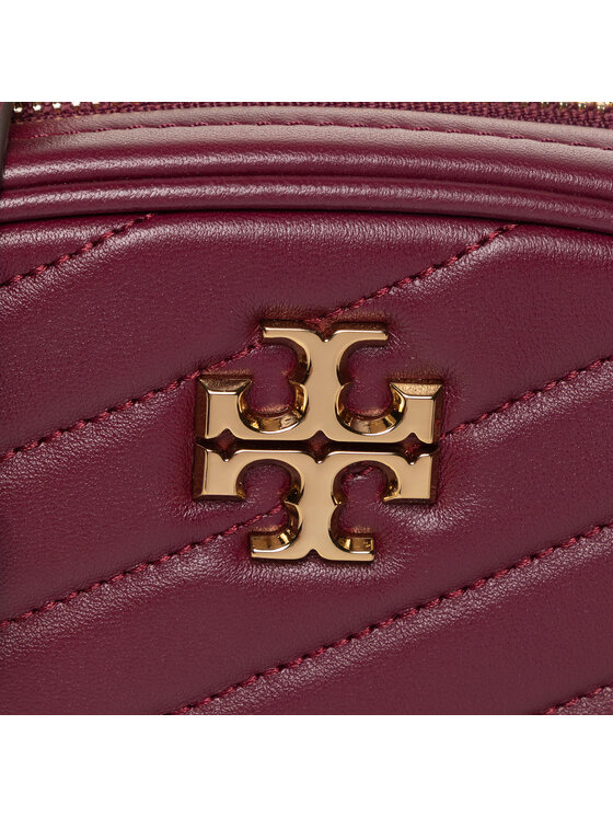 Tory Burch Сумка Tory Burch Kira Chevron Camera Bag 60227 Бордовий