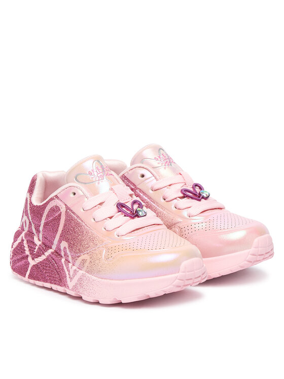 Skechers Sneakersy Skechers Jgoldcrown: Uno Lite - Heartdust Forever 310814L Różowy
