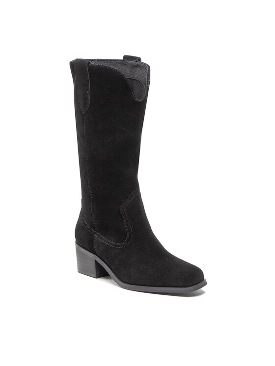 Simple Kovbojské topánky Simple SL-44-02-000113 Čierna