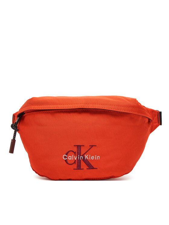 Calvin Klein Torbica za okrog pasu﻿ Calvin Klein Bold Waistbag LV04D3116G Oranžna