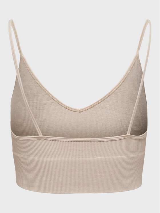 ONLY ONLY Top de sujetador 15201539 Beis