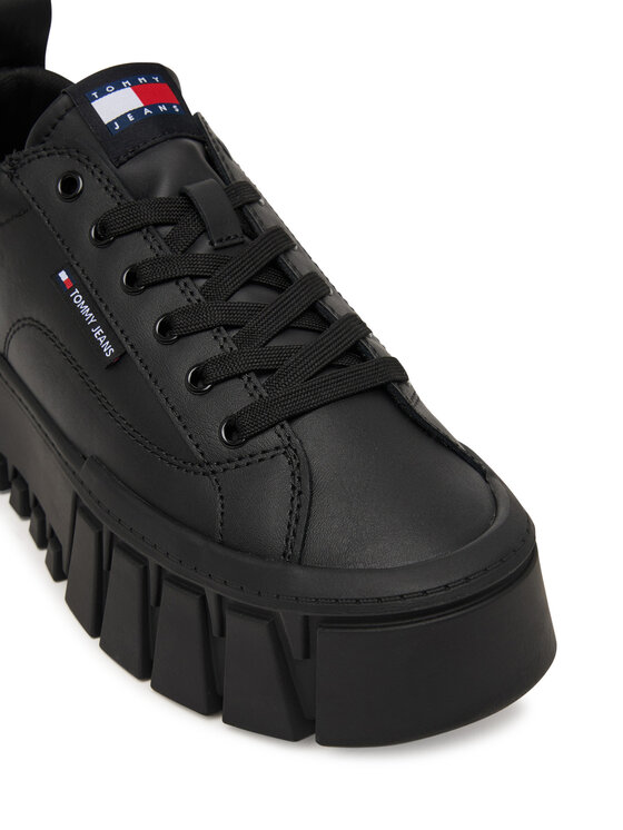 Tommy Jeans Zapatillas Tommy Jeans Tjw Vulc Flatform Leather EN0EN03008 Negro