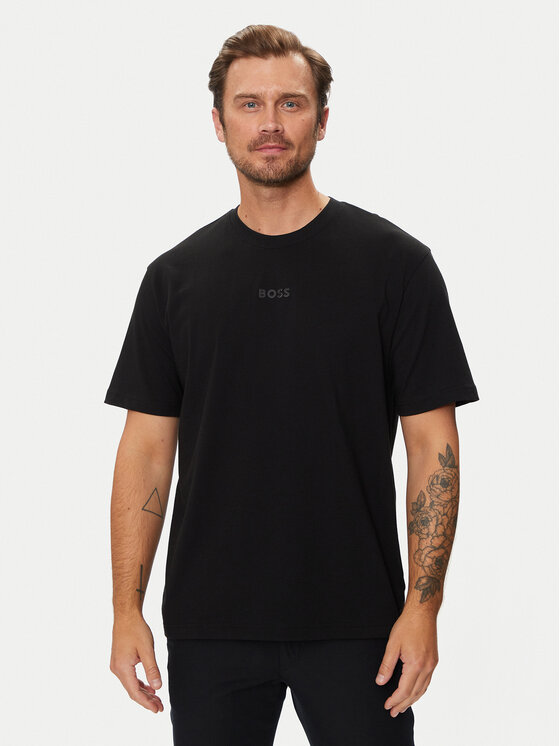 BOSS Boss Marškinėliai 50519368 Juoda Oversize