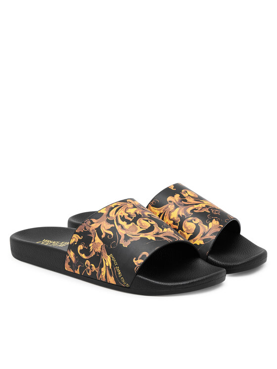 Versace Jeans Couture Шльопанці Versace Jeans Couture 79YA3SQ4 ZS365 G89 Чорний