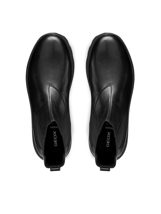 Geox Kotníková obuv s elastickým prvkem Geox U Spherica U56BYD 00043 C9999 Černá